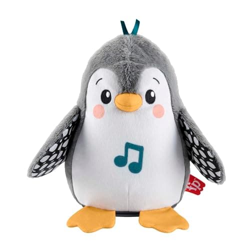Fisher-Price Ma Loutre Câlins Bonne Nuit Peluche | Veilleuse Doudou Lumineuse et Musicale pour Bébé | Cadeau Naissance G — Pingouin