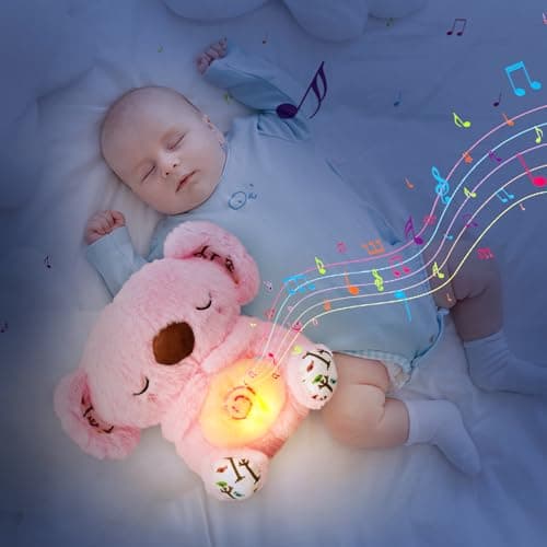 Peluche Koala Respire Cadeau Enfant Écouter Musiques Lumières Anniversaire