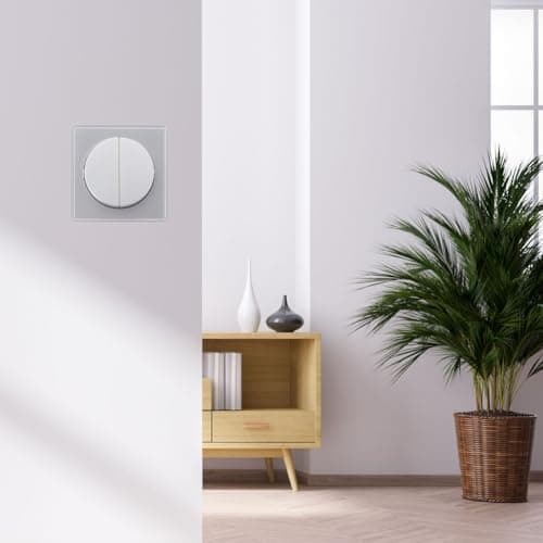 Interrupteur Double Complet va et Vient 10A en saillie Silver Vulco - Éléments essentiels pour la maison - Cuisine - Séc