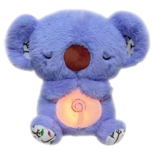 OKTAOAOO Peluche Sensorielle pour Réduire l’Anxiété, avec Musique et Lumières Apaisantes – Idéal pour Enfants et Adultes
