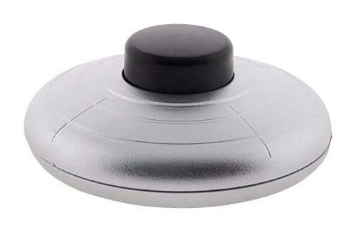 Zenitech - Interrupteur à Pied Gris 5m pour Luminaire - Installation Facile - Salon et Chambre - Design Discret — Argent