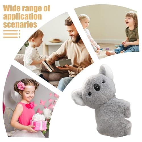 Koala en Peluche Réaliste avec Mouvement AI, Lueur et Réconfort - Compagnon Anti-Anxiété pour le Coucher, Jouet Emotionn