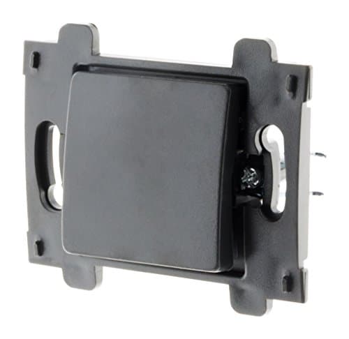 Zenitech - Interrupteur Va et Venant 10A Bornes Auto Noir - Idéal pour Appareillage Electro-ménager - Installations Dome