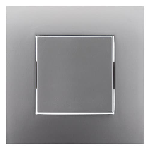 Simplea Bouton Poussoir Silver Prêt à Poser - Équipement Idéal pour Maison et Bureau - Design Minimaliste, Durabilité Ha