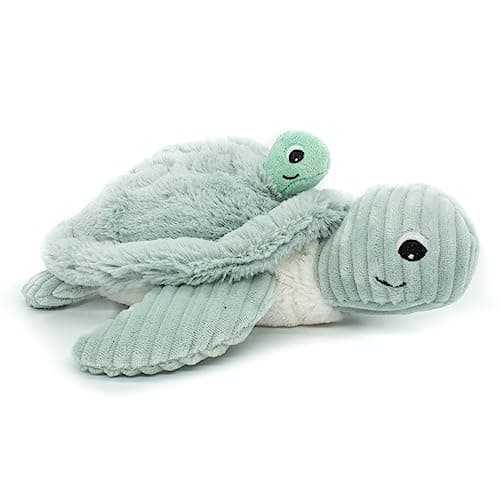 SES DÉGLINGOS PTIPOTOS SAUVENOU Tortue Maman/Bebe Bleu - Peluche Toute Douce - Idée Cadeau de Naissance - 29cm
