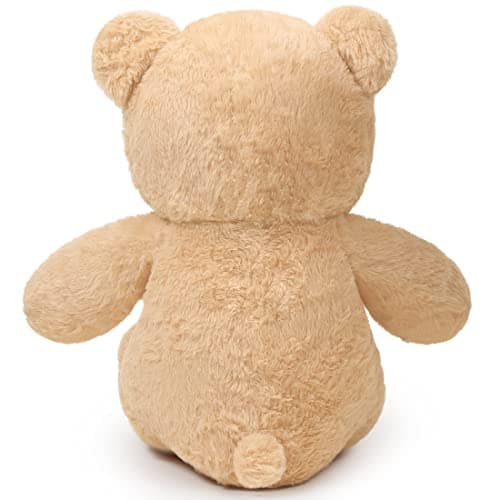 SNOWOLF Ours en peluche cuddly bear Boutons yeux doux mignons Cadeau enfants Anniversaire Noël Saint Valentin (60m, Brun
