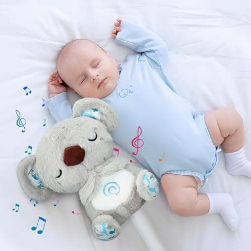 UrbanHomes Koala amenant la tranquillité avec musique apaisante et lumières, coussin apaisant pour adultes et enfants, p