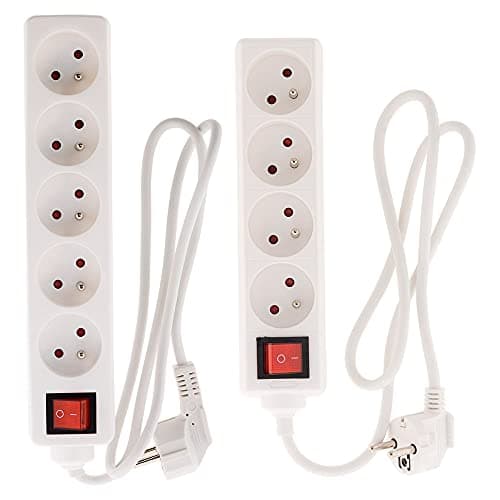 Interrupteurs Blanc Lot de 2 Blocs 4x16A Zenitech - Usage Industriel