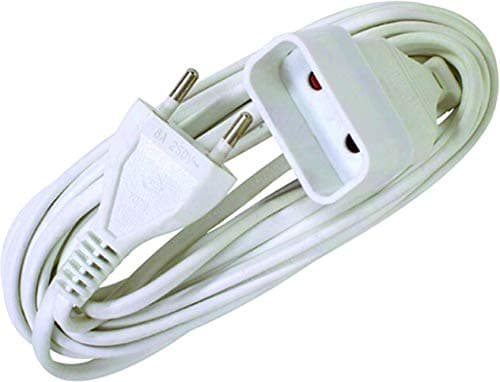 Zenitech Adaptateur Multiprise UL Approuvé 4 Prises Extendeur Électrique 2M Étanche pour Maison Bureau 2X0,75mm² Blanc