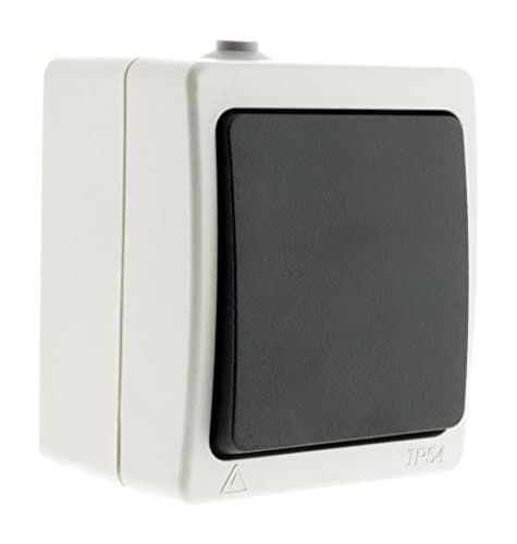 Zenitech - Interrupteur Étanche IP54 10A - Raccordement Rapide - Idéal pour Jardin et Terrasse - Noir — Va et vient