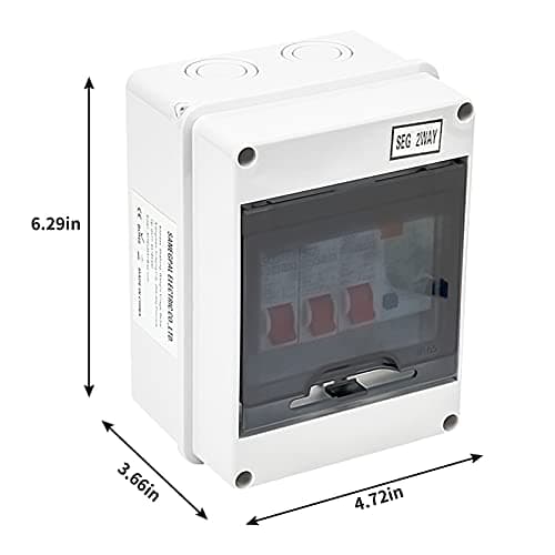Mini Disjoncteur de Fuite 30mA 40A - Unité Consommateurs Universelle 2MCB - Pour Caravanes et Camionettes
