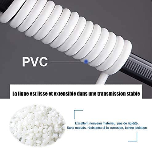 EXTRASTAR Rallonge électrique blanche 16A 10m 3G1,5 mm² - Idéale pour la maison et le jardin - Grande capacité de mise e