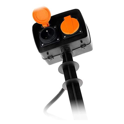 Zenitech - Câble 2 prises 2P+T H07RN-F 3G1,5mm² IP44 programmable pour intérieur
