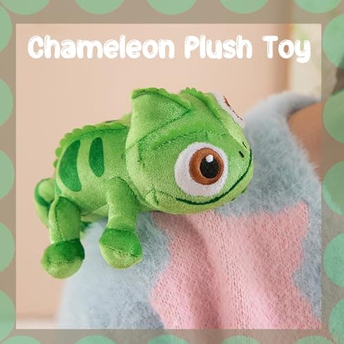Peluche Lézard Magnétique Réaliste 17 cm, Cadeau Décoration Intérieure pour Anniversaire Noël, Jouet Doux Porté à l'Épau