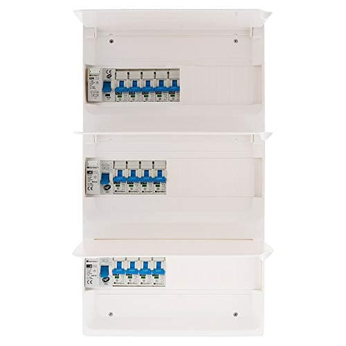 Zenitech Coffret T5 Ensemble Comple de 39 Modules + 13 Disjoncteurs + 3 Interrupteurs pour Tableau Électrique Residentia