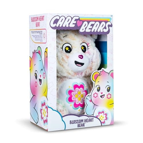 Care Bears Peluche moyenne Écologique – Ours en forme de cœur en fleurs pour enfants