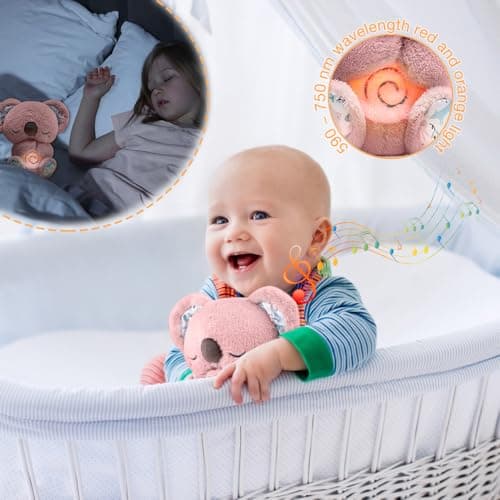 Peluche Loutre Qui Respire KUWUNG pour bébé Sommeil avec Musique et Lumière