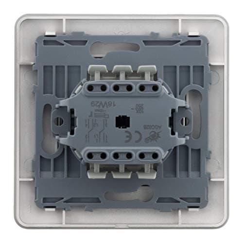 Interrupteur va et vient double Zenitech Titanium pour domicile