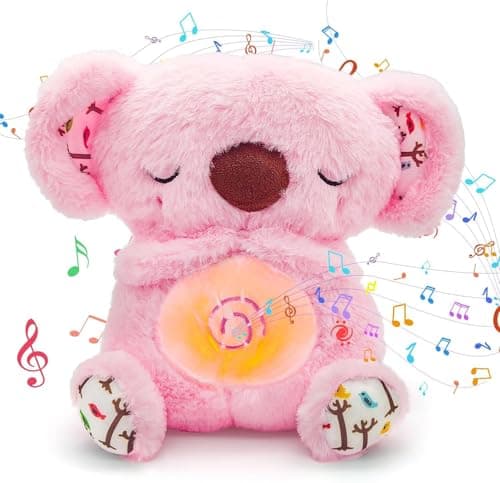 Peluche Loutre Respire Koala Apaisante pour Adultes et Enfants, Loutre qui Respire et Musique pour Bonne Nuit, Compagnon