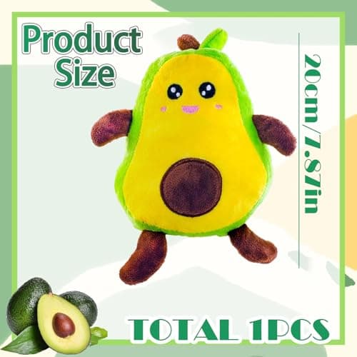 Peluche Kawaii qui Respire Avocat Reversible, Peluche Douce pour L'Amour et le Bonheur, Conception Unique de Kaws (Peluc
