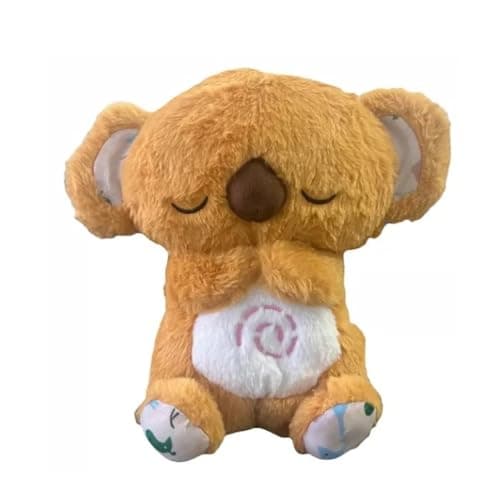OKTAOAOO Peluche pour Enfants Soulagement de L'anxiété, Jouet Apaisant avec Musique et Lumières pour Dormir, Loutre Koal