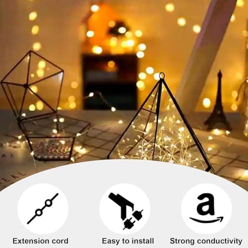 Câbles rallonges électriques transparents de 5m Lot de 2 | Idéal pour Éclairage Décoratif et Appareils à Faible Consomma