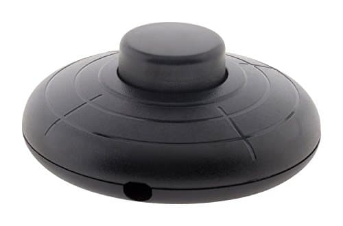 Zenitech - Interrupteur à Pied Gris 5m pour Luminaire - Installation Facile - Salon et Chambre - Design Discret — Noir