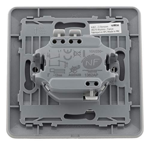 Zenitech - Interrupteur Commande Volets Roulants - Utilisé pour les Fenêtres - Design Moderne et Finition Mate - 3 Bouto