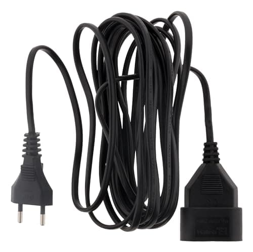 Prolongateur Zenitech H03VVH2F 6A 3m - Noir - Pour Ordinateur Portable - Bureau - Sécurité Élevée - Plug and Play