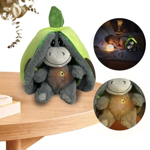 Peluche Ours réconfortante pour Adultes et Anxieux - Ours en Peluche avec Mouvement de Respiration Réaliste et Lumière M