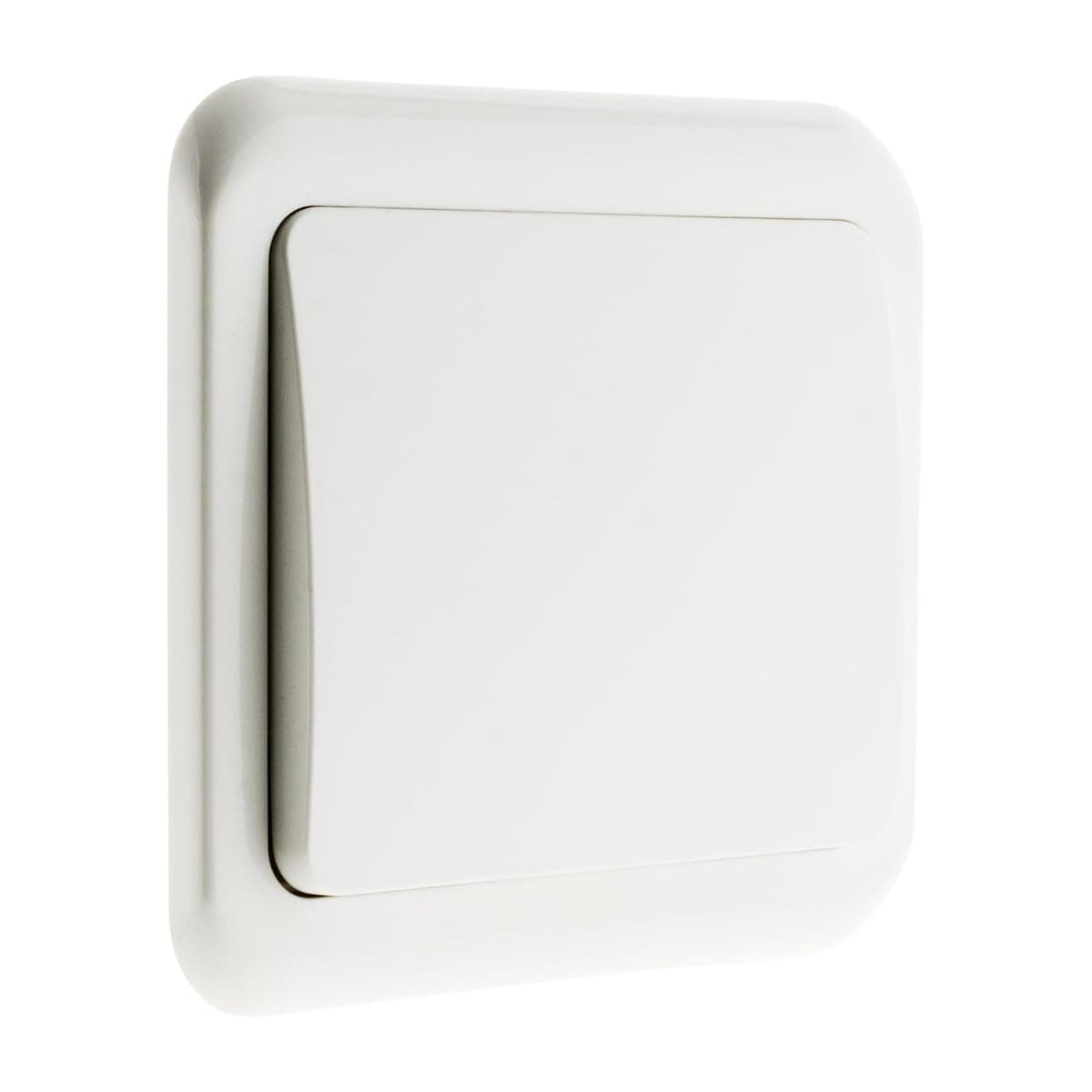 Zenitech Interrupteur_simple_encastré_Blanc_Antaria