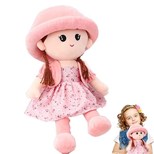 Poupée Princesse pour Bébé (0+ ans) - Vêtements et Chapeau Détachables - Matériau Doux et Sécurisé pour Cadeaux de Baptê