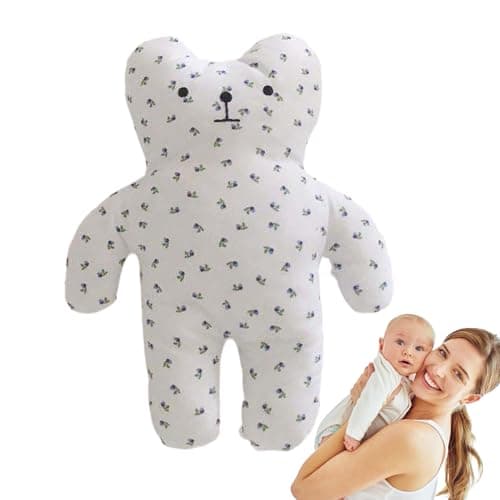 Ours en Peluche Apaisant pour Bébé - Doudou Nuit Comfortable - Cadeau Enfants Garçon Fille — Noir et Blanc