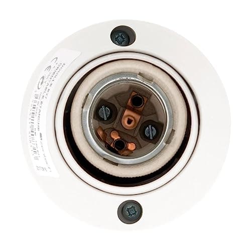 Douille orientable E27 blanc Zenitech - lumière diffuse - design moderne - facilement interchangeable - 280mm de long