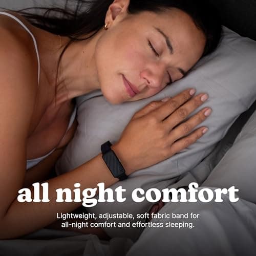 Réveil Homedics WakeBand Bracelet d'Alarme Noir - Vibreur Silent avec 9 Modes & Répétition, Contrôle d'App, Montre Matin