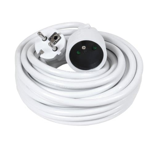 Rallonge Electrique 10 Mètres 3G1,5 mm² HO5VV-F 2P+T - Prolongateur Électrique Sécurisé pour Usage Domestique et Profess