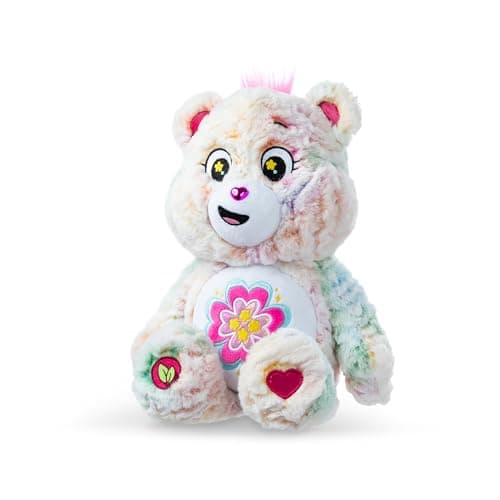 Care Bears Peluche moyenne Écologique – Ours en forme de cœur en fleurs pour enfants