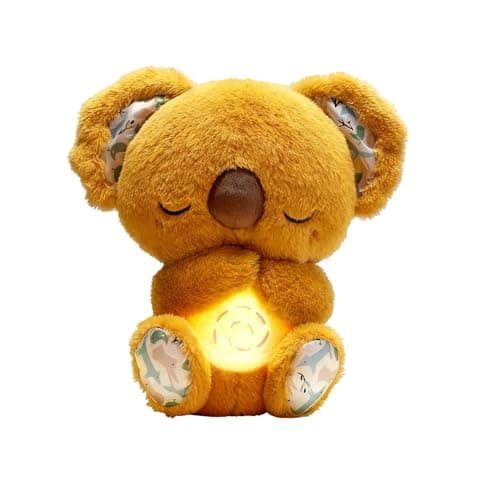 Dabeto Schlummer Koala Rose pour Adultes, Doudou Respiratoire Apaisant, Cadeau Anniversaire Chambre À Coucher — Marron