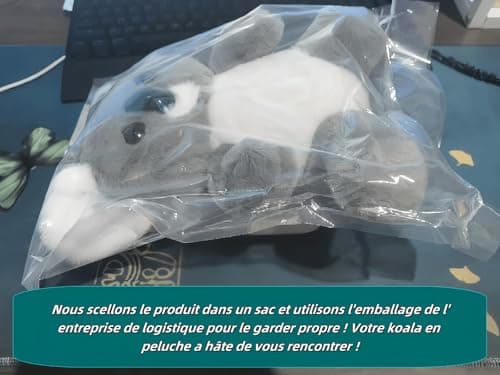 Peluche Émotionnelle Koala Ultra-Soft avec Mouvements Naturels, Câlins Réalistes, Aide au Sommeil