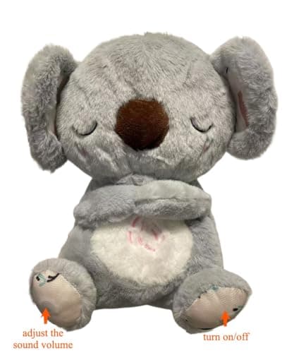 Koala Anti-Stress et Anxiété pour Adultes et Enfants, Jouet en Peluche Koala avec Musique Respirant, Compagnon de Sommei