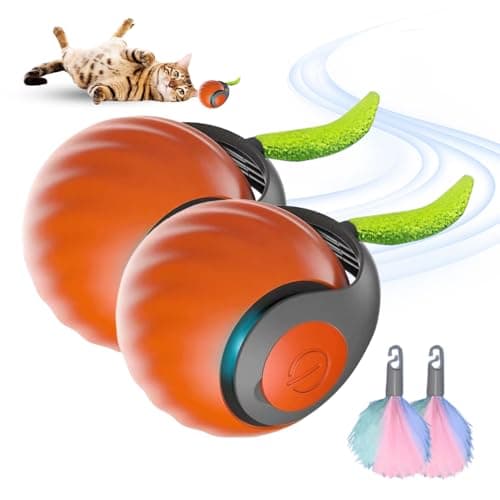 GMTEO Jouet Interactif pour Chats Bleu — Orange - 2PCS
