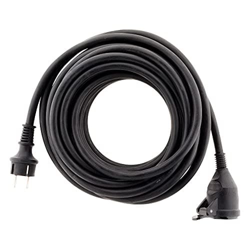 Prolongateur de Construction HO7RN-F 16A 3G2,5mm² 10m Noir - Zenitech - Câble Sécurisé pour Travaux Électriques Epais et