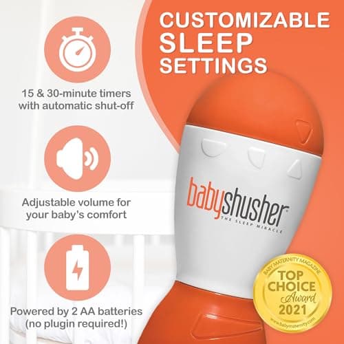 Pneo Baby Shusher: Bruit blanc apaisant, bébés de 0 à 3 ans, nuit et jour, technologie avancée, modèle M1, échelles de v