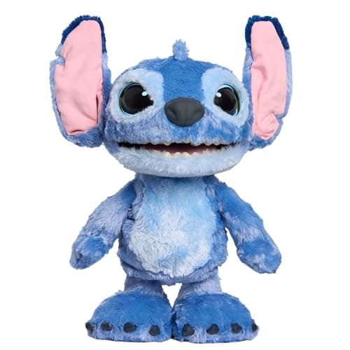 Peluche Stitch Disney Interactif de 43 cm avec 100+ Sons - Jouet pour Enfants à partir de 3 Ans