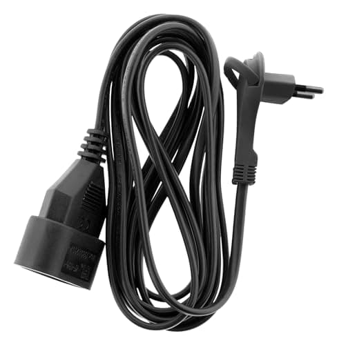 Prolongateur électrique Zenitech 6A 3m Fiche Plate Noir