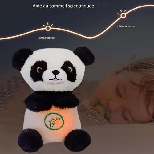 Panda Plush with Music for Sleep & Relaxation | Soothing Panda Toy for Babies/Adults, Portable Calming Plush with Sounds