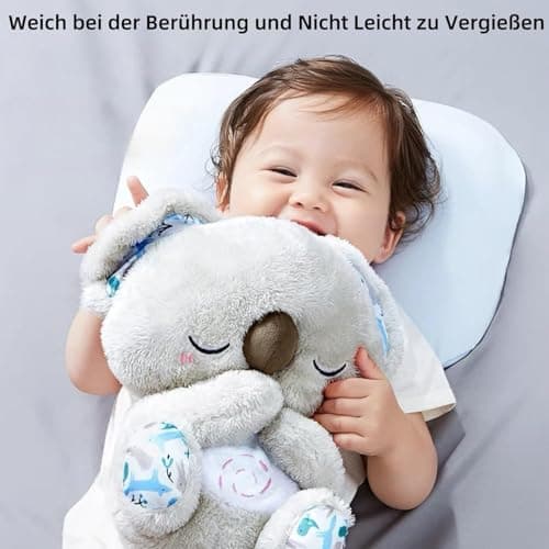 Dabeto Schlummer Koala Rose pour Adultes, Doudou Respiratoire Apaisant, Cadeau Anniversaire Chambre À Coucher