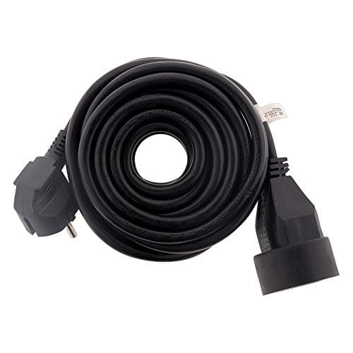Prolongateur Zenitech 16A HO5VV-F 3G1,5mm² Noir 5m | Connectivité | Travaux électriques | Haut débit | 5m