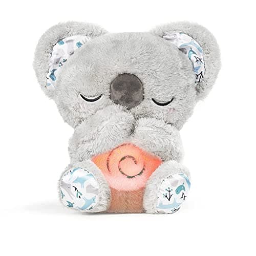 Jouet en Peluche Koala Auby avec 10 Berceuses, Lumières et Mouvement Respiratoire - Calme les Nouveaux-Nés et Bébés