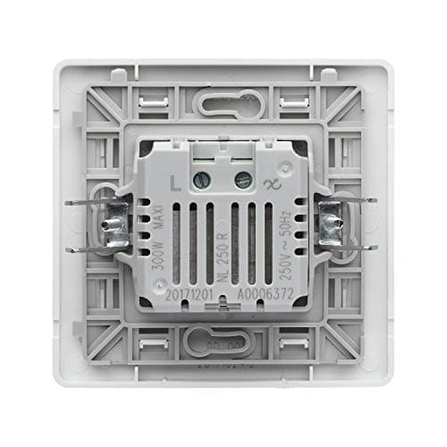 Variateur 2 Fils 739355 Debflex | Prise Mural Standard | Prise Extra Plate | Variateur Rotatif pour Eclairage LED | Inte